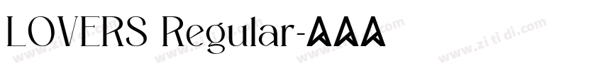 LOVERS Regular字体转换 LOVERS Regular字体转换
